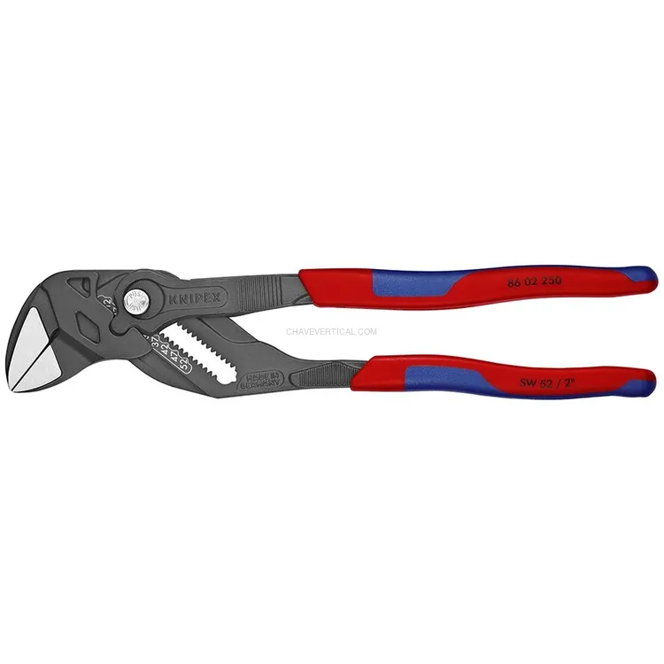 Alicate-Chave Ajustável KNIPEX 250mm 52mm Cabeça Polida Alicate-Chave Ajustável KNIPEX 250mm 52mm Cabeça Polida