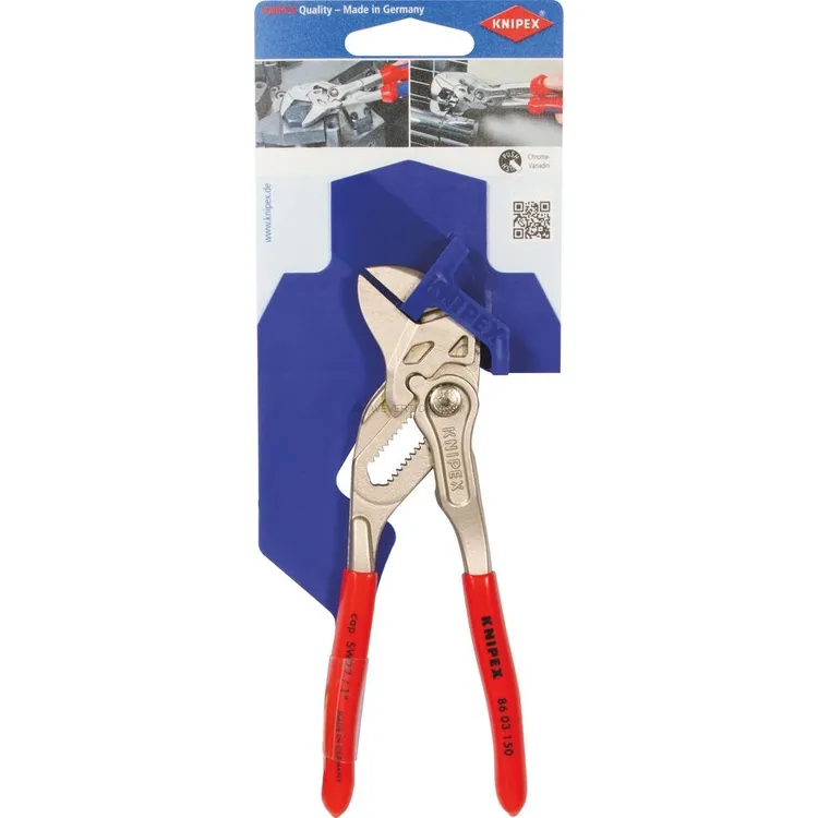 Alicate Chave KNIPEX 150mm com Botão de Regulação em Cartela Alicate Chave KNIPEX 150mm com Botão de Regulação em Cartela