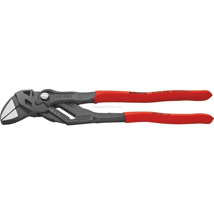 Alicate Chave KNIPEX 250mm Abertura 52mm em Cartela