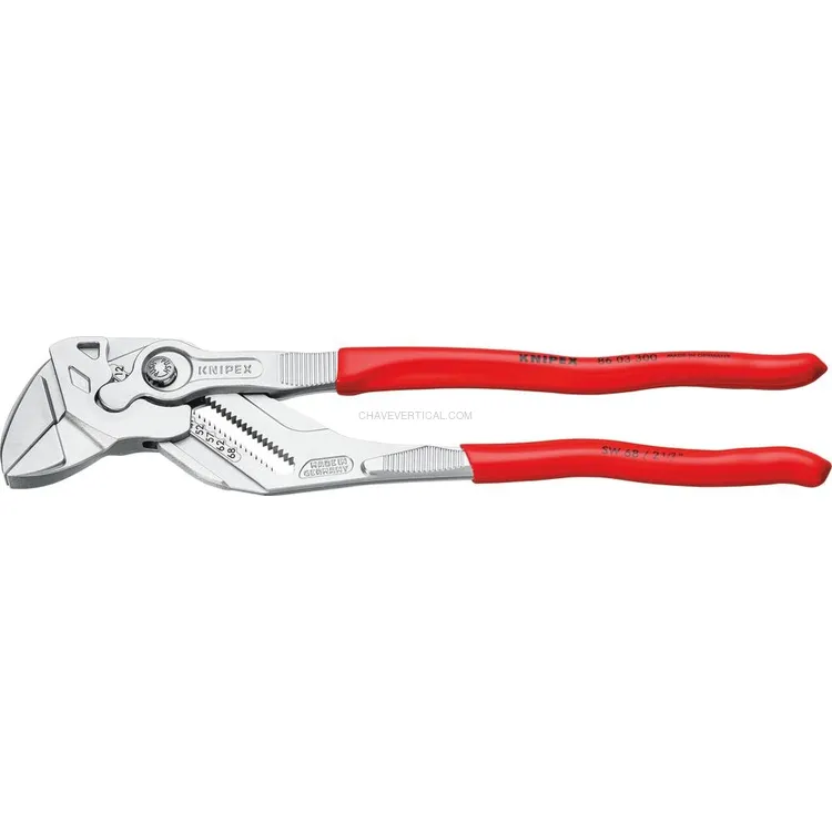 Alicate Chave KNIPEX 300mm com Botão de Regulação Alicate Chave KNIPEX 300mm com Botão de Regulação