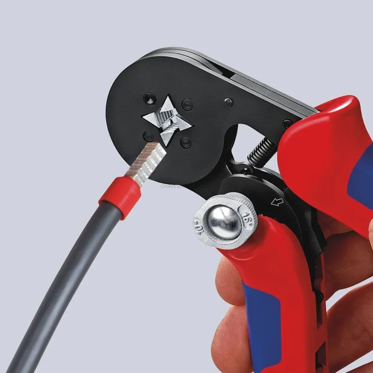 Alicate de Crimpagem Auto-ajustável KNIPEX 180 mm 0,08-16 mm²