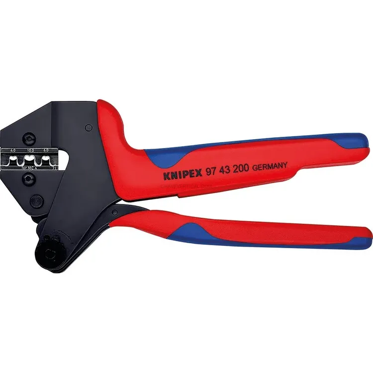 Alicate de Crimpagem sem Matriz em Estojo KNIPEX 0,304kg Alicate de Crimpagem sem Matriz em Estojo KNIPEX 0,304kg