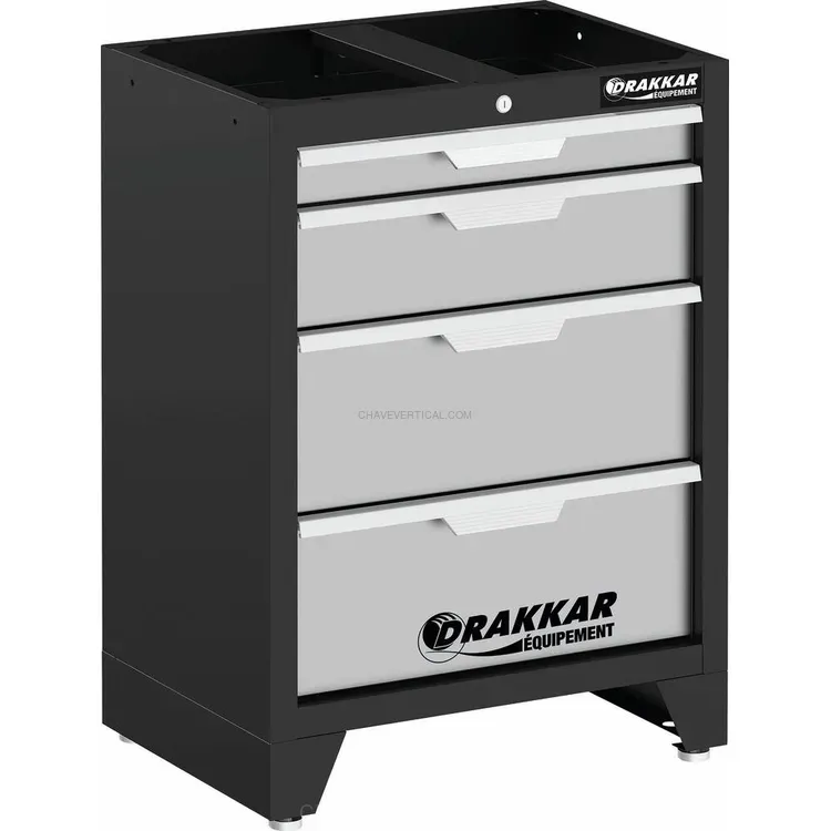 Armário Baixo DRAKKAR com 4 Gavetas 680x458x987mm 150kg