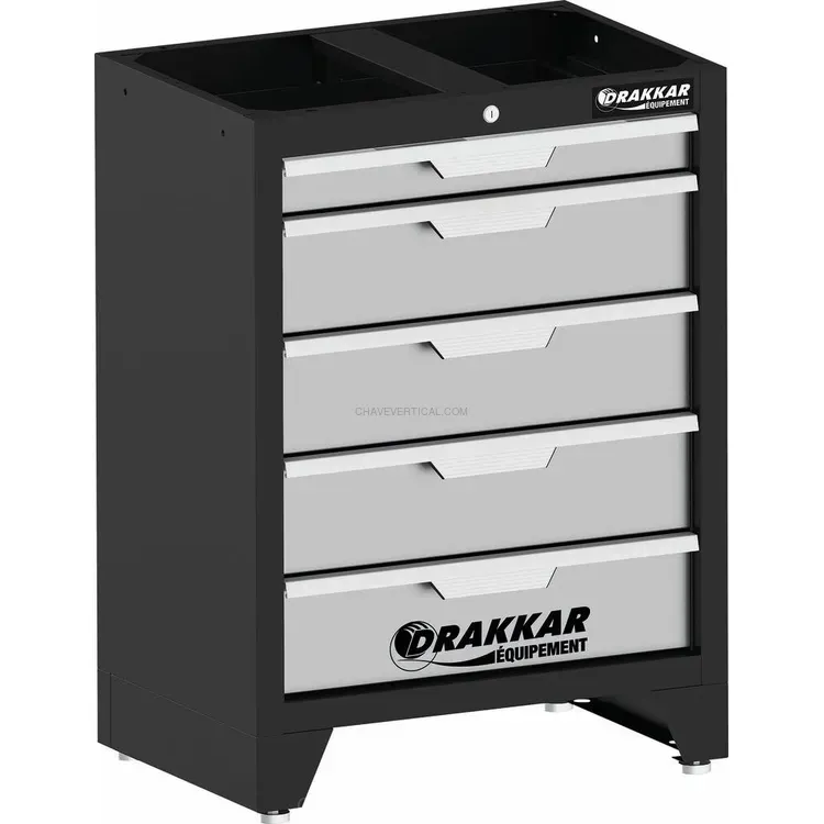 Armário Baixo DRAKKAR com 5 Gavetas para Mobiliário de Oficina 680x458x987mm