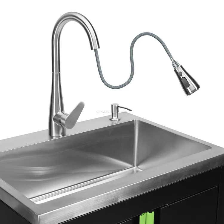 Armário com Lava-loiça Integrado JBM 680x500x935MM Inox