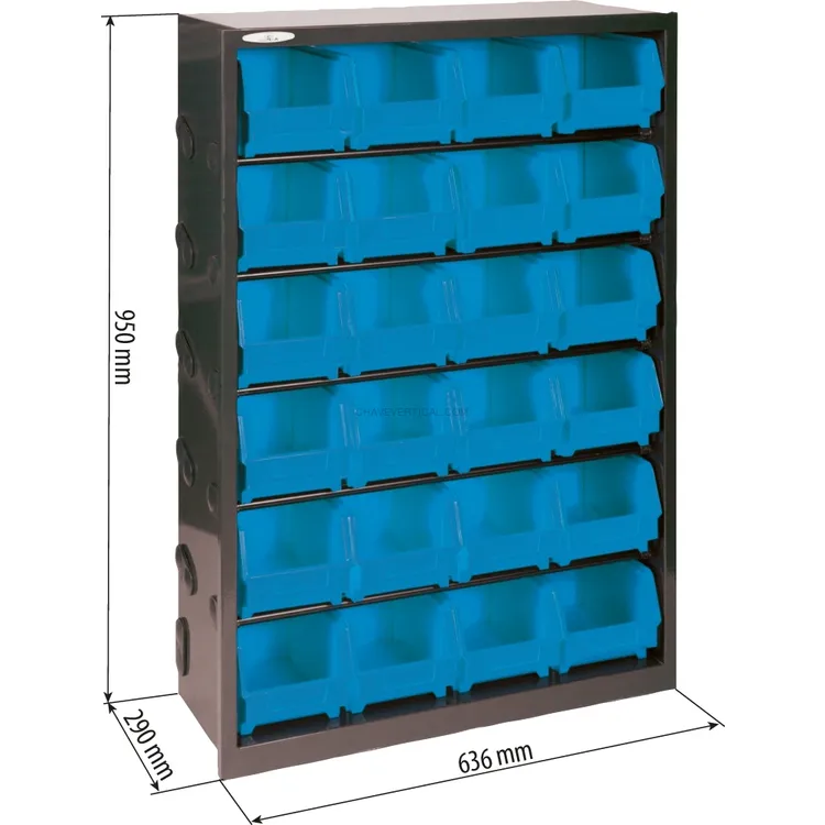 Armário Metálico com 24 Caixas de Bico KARZAN 636x290x950mm