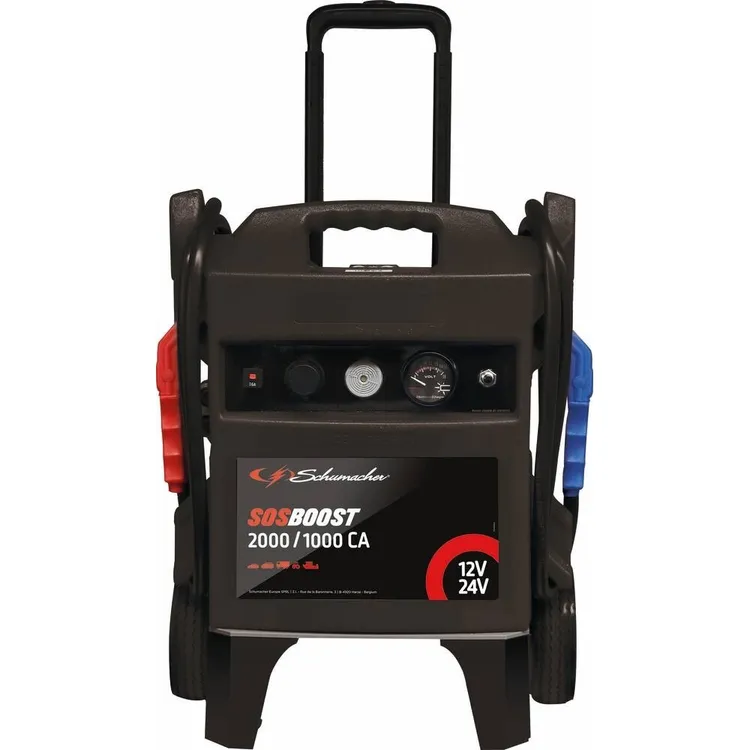 Arrancador Booster SCHNEIDER 12/24V 5920A com Rodas Arrancador Booster SCHNEIDER 12/24V 5920A com Rodas