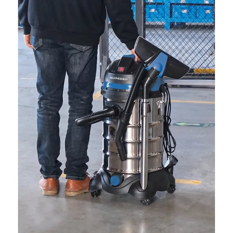 Aspirador de Água e Pó SCHNEIDER 30 L 220-240 V 1200 W Inox