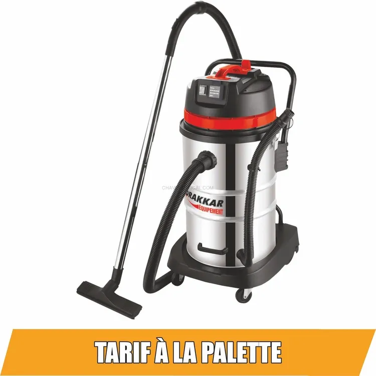 Aspirador de Líquidos e Poeiras DRAKKAR 50L 1200W 230V Inox Aspirador de Líquidos e Poeiras DRAKKAR 50L 1200W 230V Inox