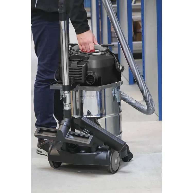 Aspirador de Líquidos e Poeiras SCHNEIDER 30 L 1200 W 220-240 V Inox