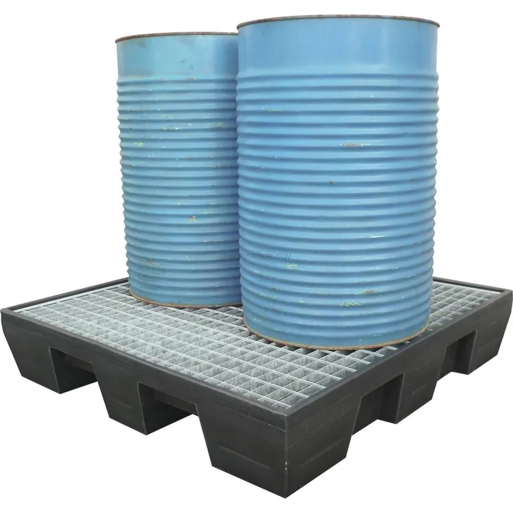 Bacia de Retenção DRAKKAR 220L PE com Grelha Galvanizada para 2 Bidões Bacia de Retenção DRAKKAR 220L PE com Grelha Galvanizada para 2 Bidões