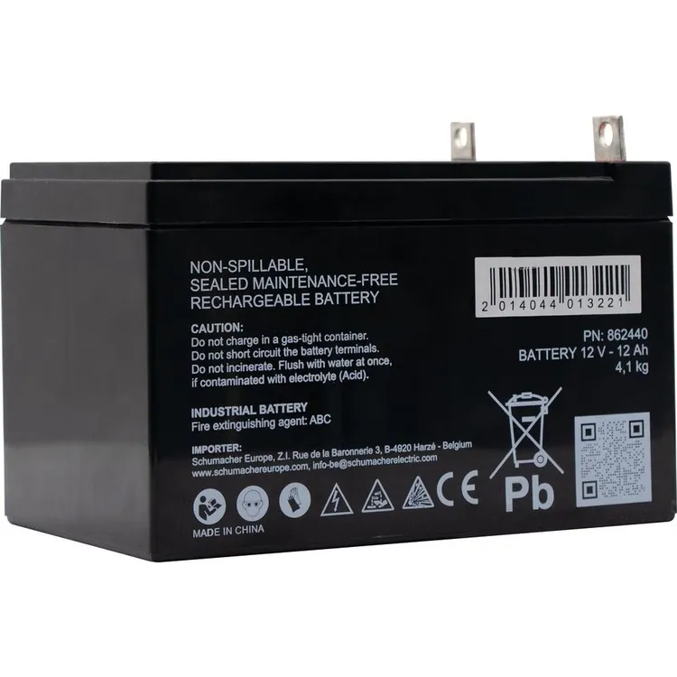 Bateria de Substituição SCHMUCHER 12V 12Ah 440A para Booster SOS Mini
