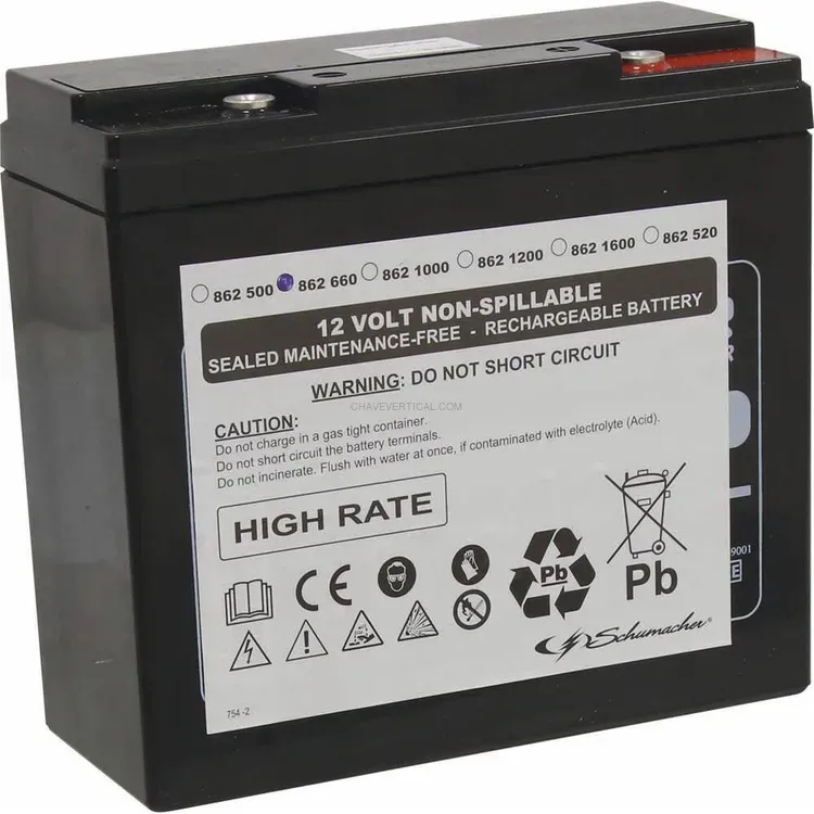 Bateria de Substituição SCHMUCHER 12V 20Ah 700A para Booster
