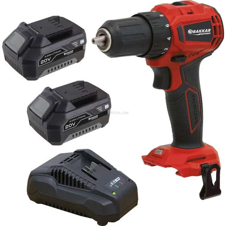 Berbequim Aparafusador Brushless DRAKKAR 20V 40Nm 13mm