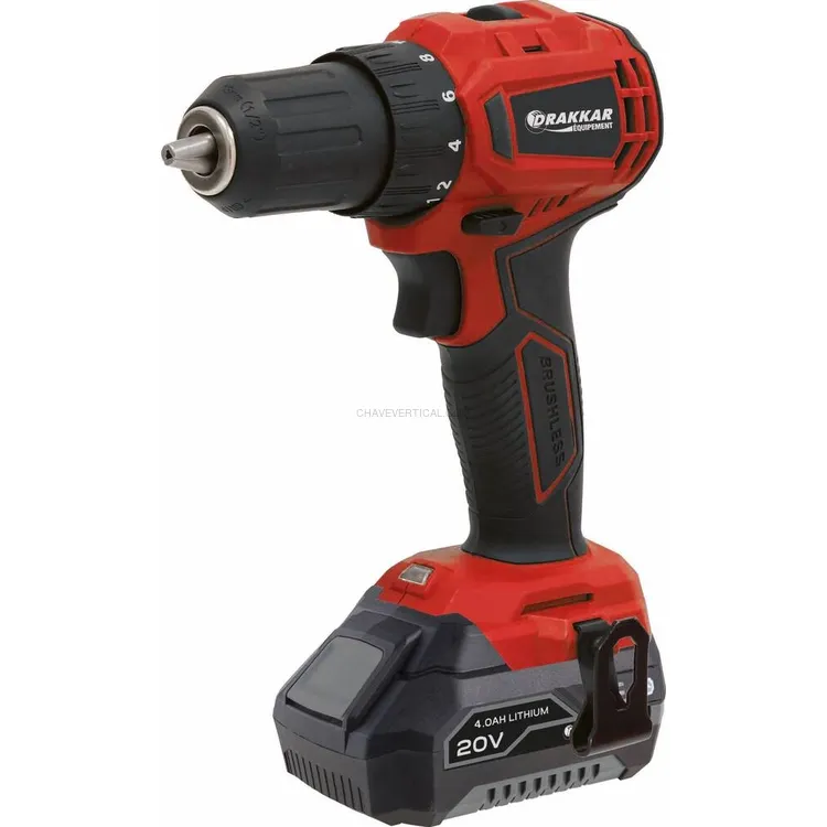 Berbequim Aparafusador Brushless DRAKKAR 20V 40Nm 13mm