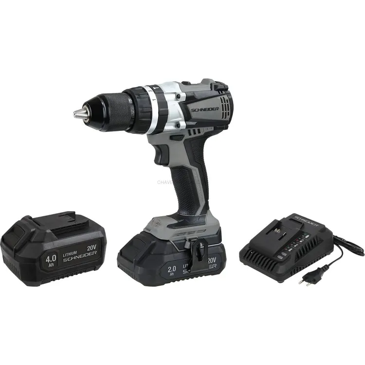 Berbequim Aparafusador de Percussão Brushless SCHNEIDER 20V 60Nm Berbequim Aparafusador de Percussão Brushless SCHNEIDER 20V 60Nm