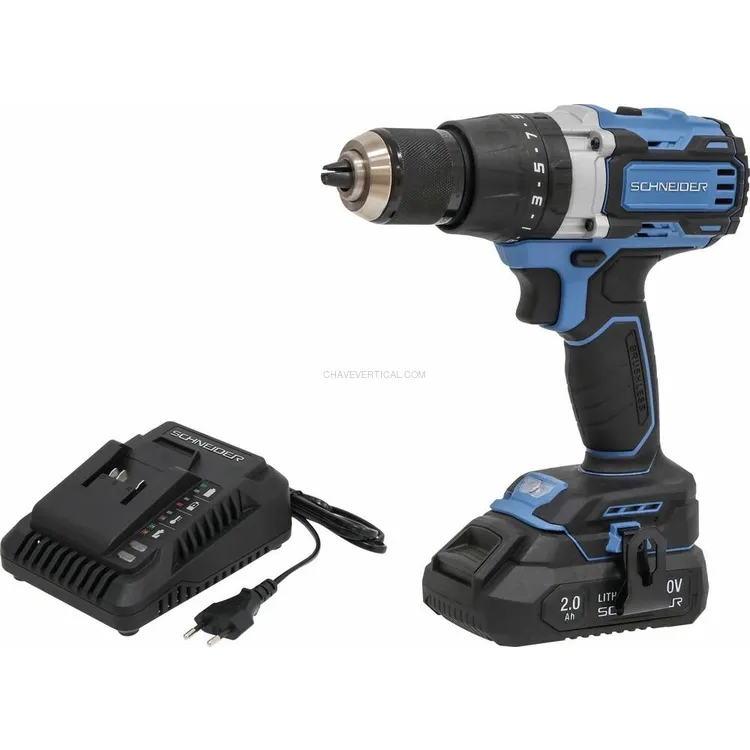 Berbequim Aparafusador SCHNEIDER 20V 65Nm 13mm 2x2Ah Berbequim Aparafusador SCHNEIDER 20V 65Nm 13mm 2x2Ah