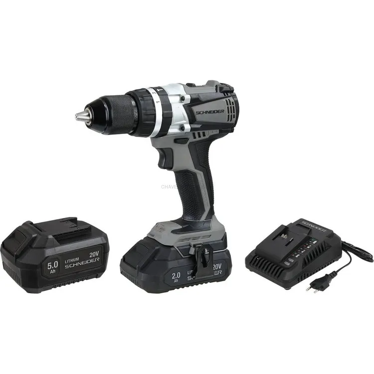 Berbequim Aparafusadora de Percussão SCHNEIDER Brushless 20V 60Nm