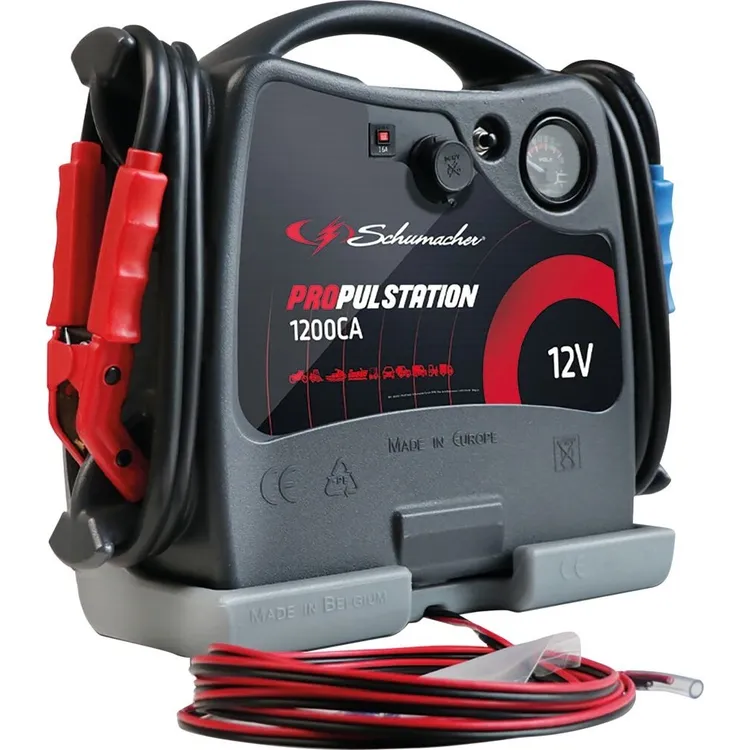 Booster de Arranque SCHNEIDER Propulsation 12V 2370A com Estação DC Booster de Arranque SCHNEIDER Propulsation 12V 2370A com Estação DC