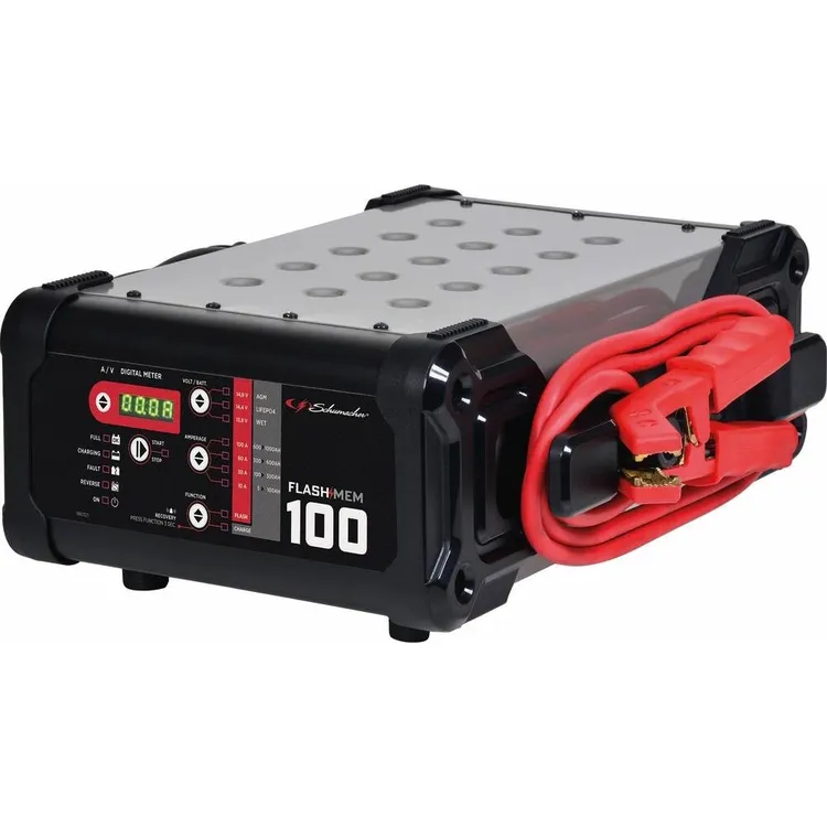 Carregador de Bateria Automático SCHNEIDER Flashmem 100 12V 100A Carregador de Bateria Automático SCHNEIDER Flashmem 100 12V 100A