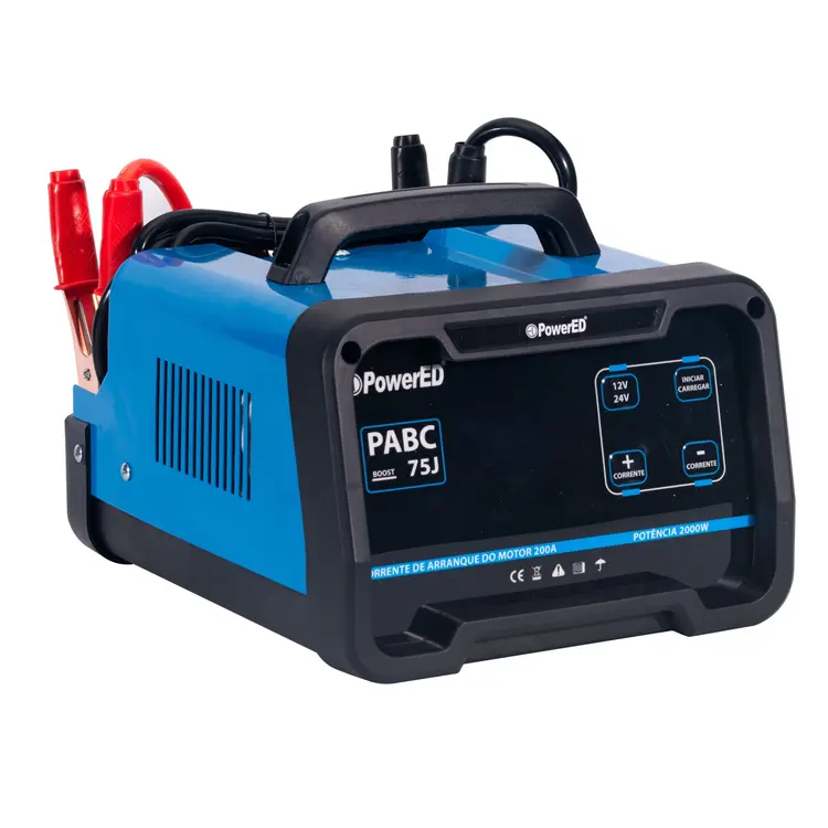Carregador de Baterias Automático POWERED PABC75J 12/24V 75A Carregador de Baterias Automático POWERED PABC75J 12/24V 75A