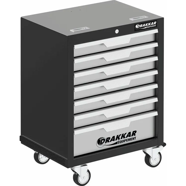 Carrinho de Ferramentas DRAKKAR 7 Gavetas 646x458x961mm Carrinho de Ferramentas DRAKKAR 7 Gavetas 646x458x961mm