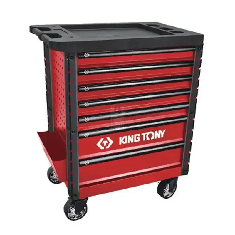Carro de Ferramentas 7 Gavetas KING TONY 87437-7B 420kg Vermelho