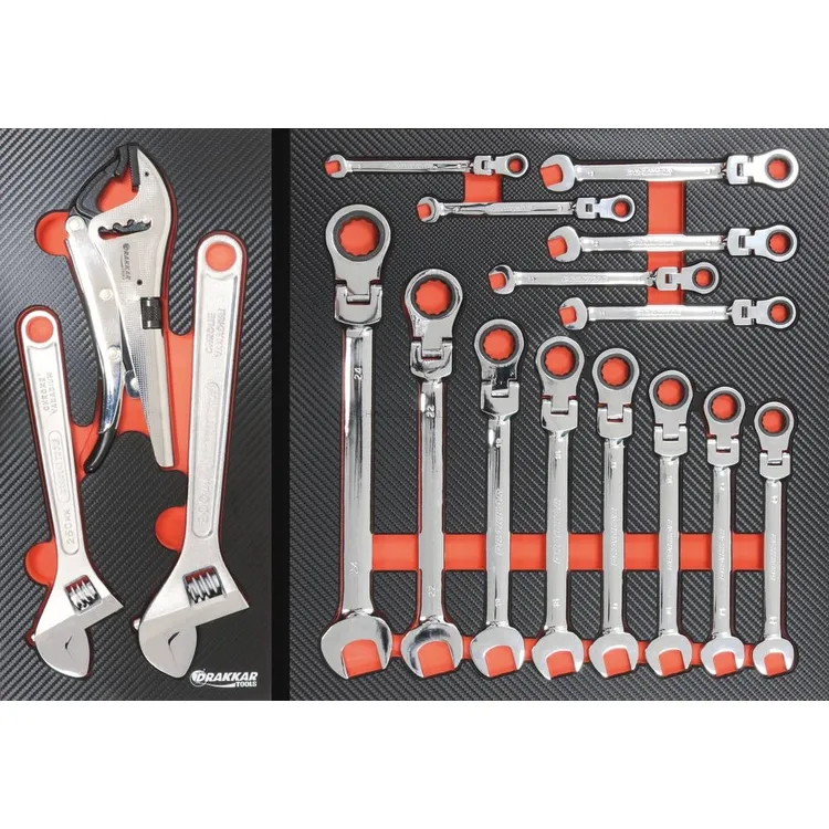 Carro de Ferramentas DRAKKAR 7 Gavetas 188 Peças com Módulos de Carbono