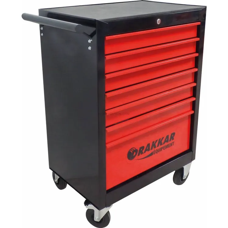 Carro de Ferramentas DRAKKAR 7 Gavetas com 162 Ferramentas 680x460x1005mm