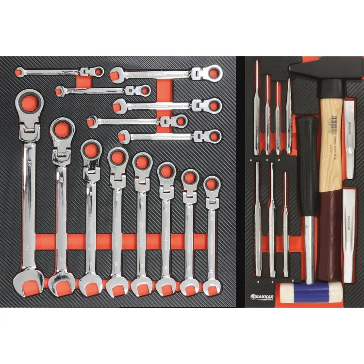 Carro de Ferramentas DRAKKAR 7 Gavetas com 168 Ferramentas 680x460x1005mm