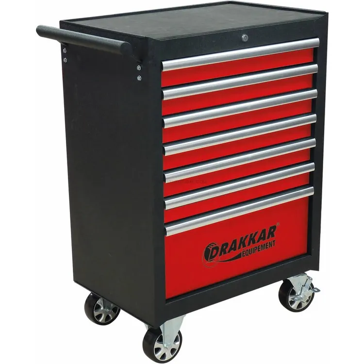 Carro de Ferramentas DRAKKAR 7 Gavetas com 172 Peças 680x460x1005mm Carro de Ferramentas DRAKKAR 7 Gavetas com 172 Peças 680x460x1005mm