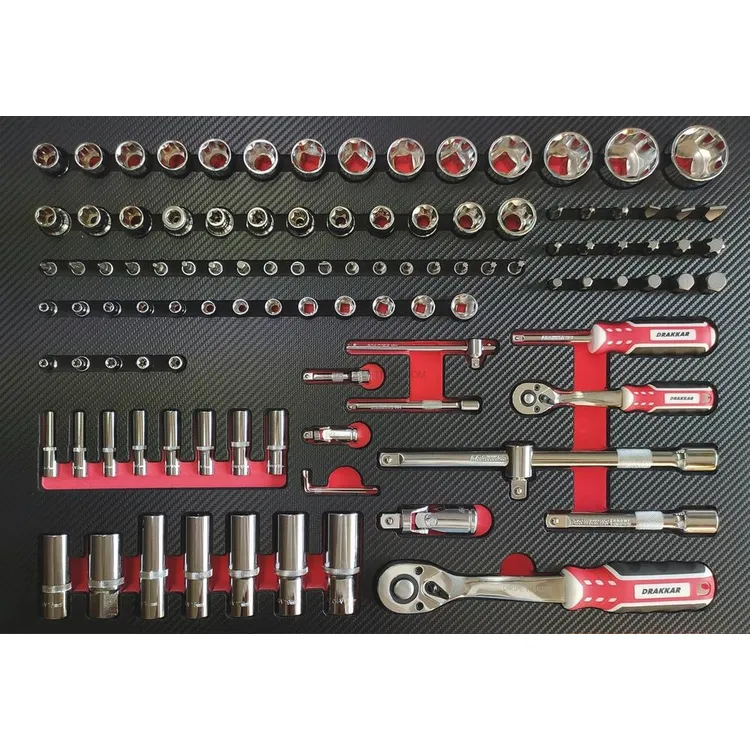 Carro de Ferramentas DRAKKAR 7 Gavetas com 176 Ferramentas 680x460x1005mm