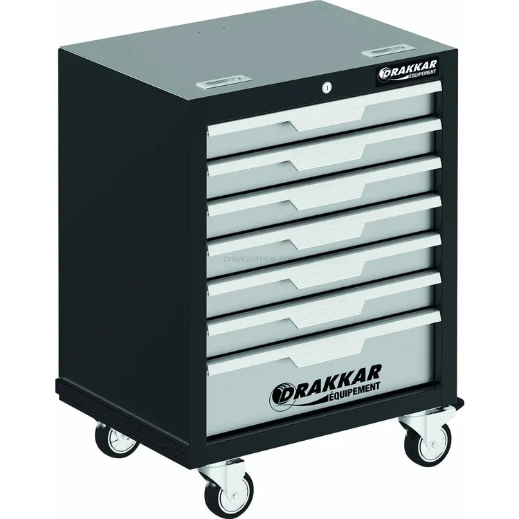 Carro de Ferramentas DRAKKAR 7 Gavetas com 176 Peças 646x458x961mm Carro de Ferramentas DRAKKAR 7 Gavetas com 176 Peças 646x458x961mm