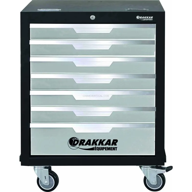 Carro de Ferramentas DRAKKAR 7 Gavetas com 176 Peças 646x458x961mm