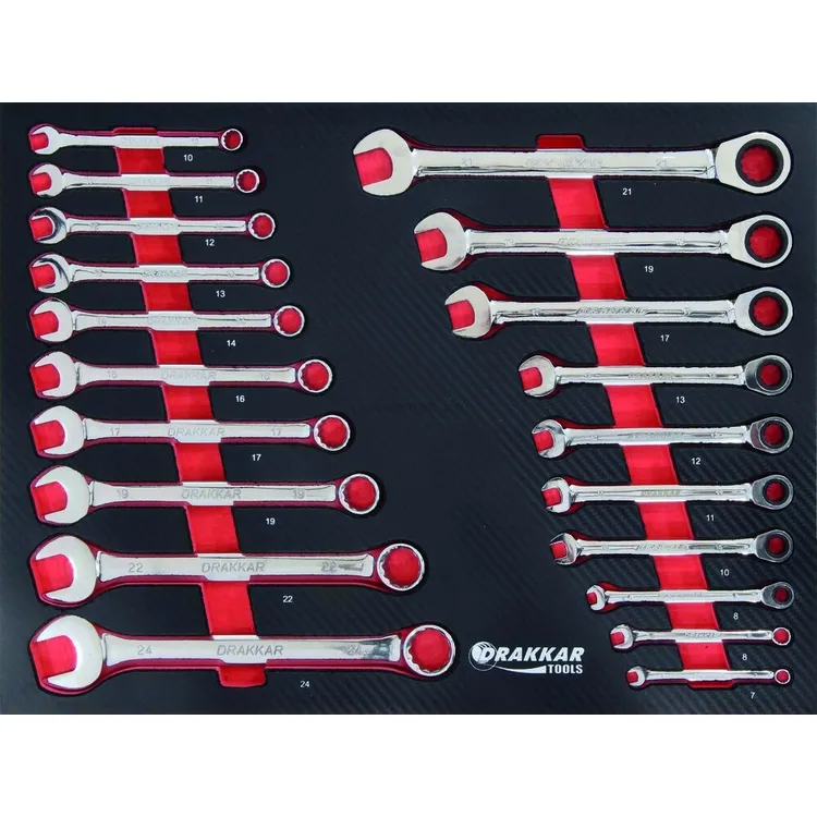 Carro de Ferramentas DRAKKAR 7 Gavetas com 176 Peças 646x458x961mm