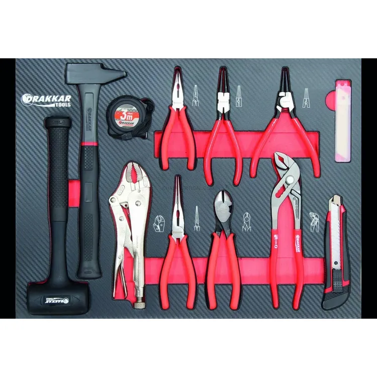 Carro de Ferramentas DRAKKAR 7 Gavetas com 176 Peças 675x450x980mm