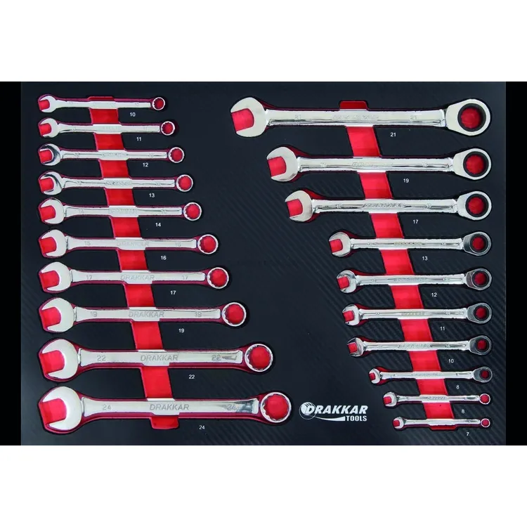 Carro de Ferramentas DRAKKAR 7 Gavetas com 176 Peças 675x450x980mm
