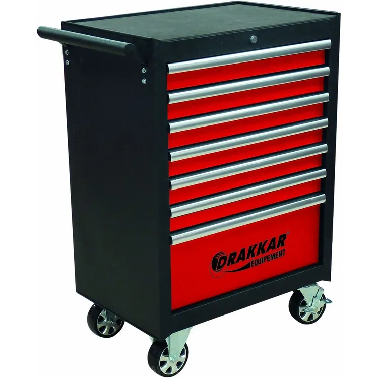 Carro de Ferramentas DRAKKAR 7 Gavetas com 176 Peças 680x460x1005mm Carro de Ferramentas DRAKKAR 7 Gavetas com 176 Peças 680x460x1005mm
