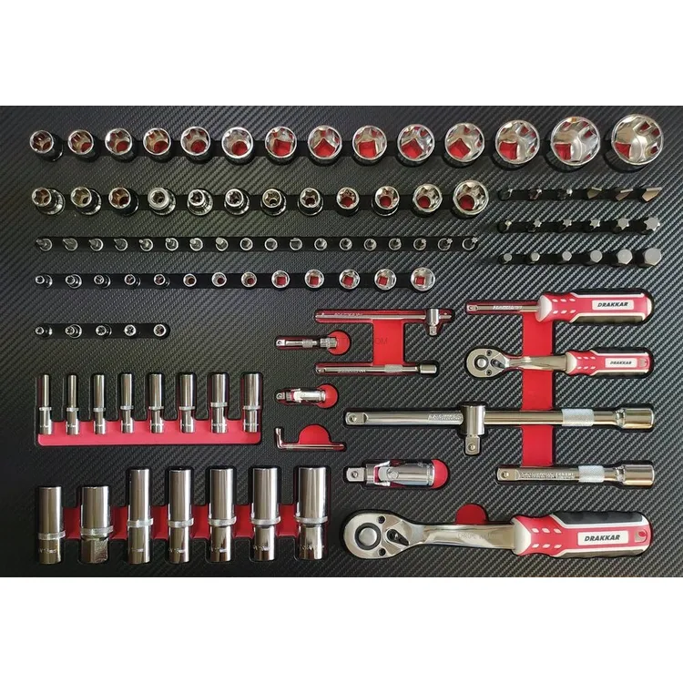 Carro de Ferramentas DRAKKAR 7 Gavetas com 180 Ferramentas 680x460x1005mm