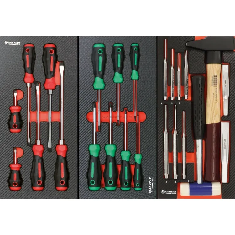 Carro de Ferramentas DRAKKAR 7 Gavetas com 180 Ferramentas 680x460x1005mm
