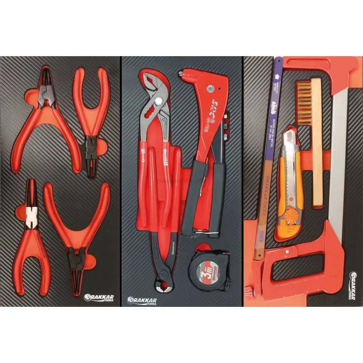 Carro de Ferramentas DRAKKAR 7 Gavetas com 180 Ferramentas 680x460x1005mm