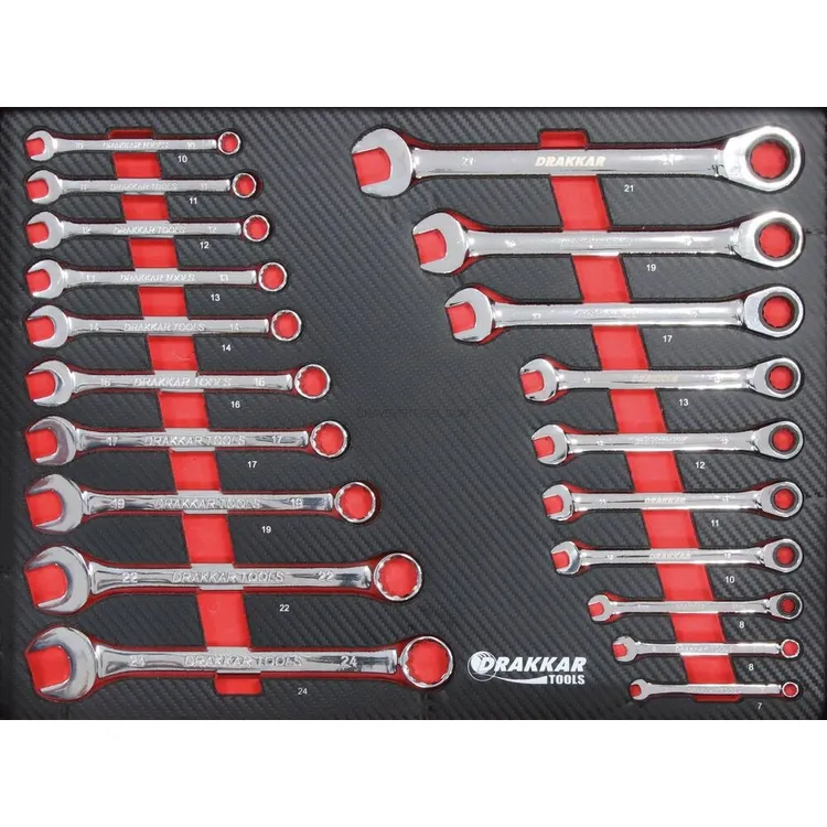 Carro de Ferramentas DRAKKAR 8 Gavetas com 176 Peças 770x465x970mm
