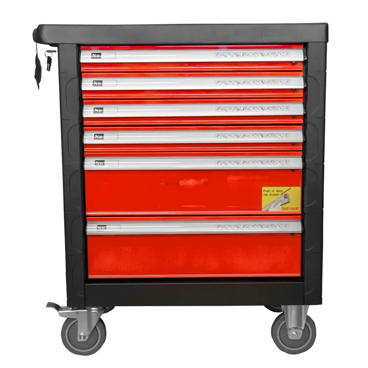 Carro de Ferramentas JBM 6 Gavetas Vermelho com Ferramentas