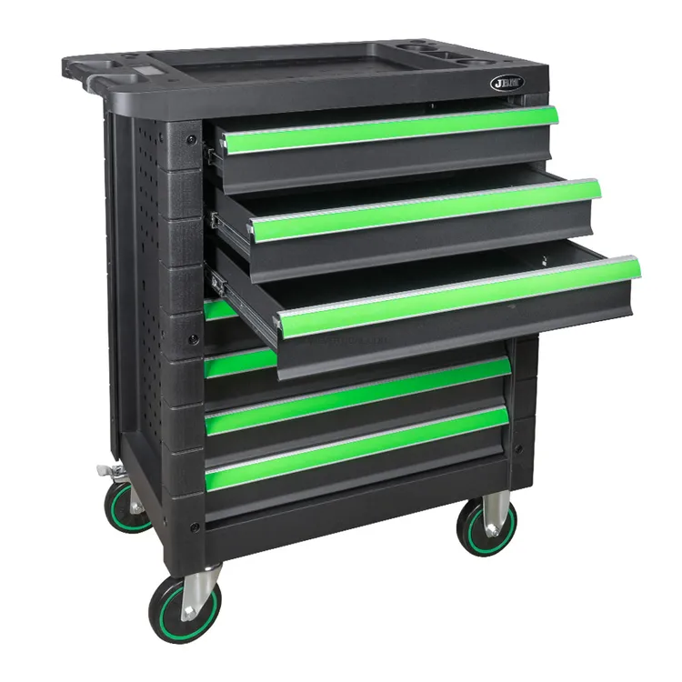 Carro de Ferramentas JBM 7 Gavetas Verde 172 Peças 300kg