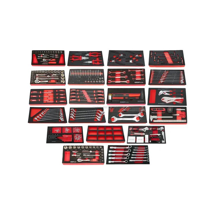 Carro de Ferramentas KROFTOOLS 14 Gavetas 353 Peças
