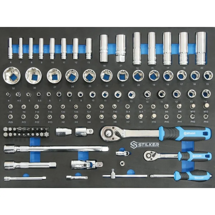 Carro de Ferramentas STILKER 7 Gavetas com 273 Peças 675x450x900mm