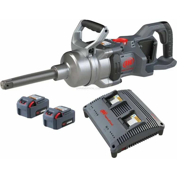 Chave de Impacto Brushless 1" 20V 4000Nm de Veio Longo com 2 Baterias Li-ion 5Ah Chave de Impacto Brushless 1" 20V 4000Nm de Veio Longo com 2 Baterias Li-ion 5Ah