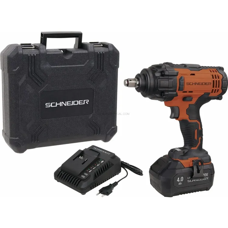 Chave de Impacto SCHNEIDER 1/2″ 20V 470/650Nm 4Ah Chave de Impacto SCHNEIDER 1/2″ 20V 470/650Nm 4Ah
