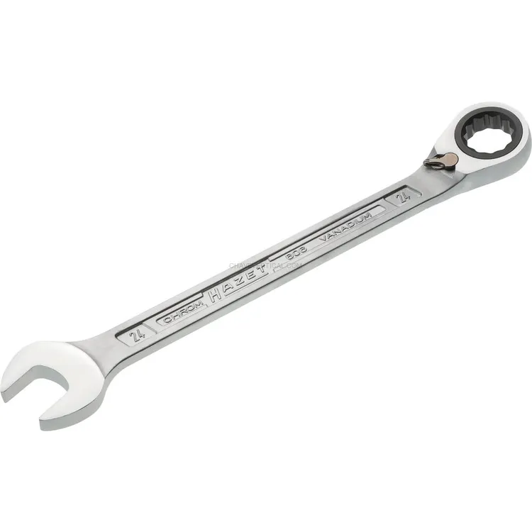 Chave Mista Curva com Roquete HAZET 24mm 72 Dentes