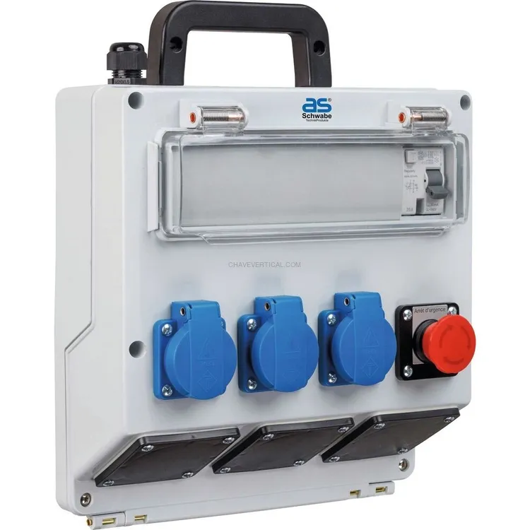 Coffret de chantier 3 prises 230V 16A 3500W Coffret de chantier 3 prises 230V 16A 3500W